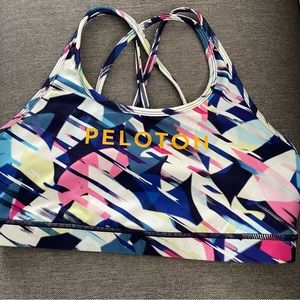 Peloton sports bra large stewpot criss cross gym yoga workout